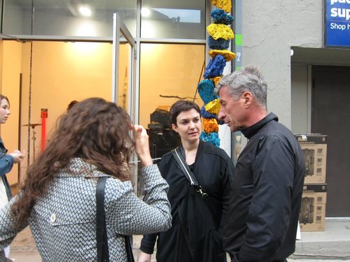 Maurizio Cattelan, all'ingresso della Family Business